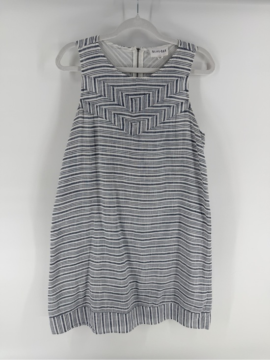 Olive & Oak Dresses & Skirts - Olive + Oak M Blue White Striped Cotton Shift Dress Coastal Nautical